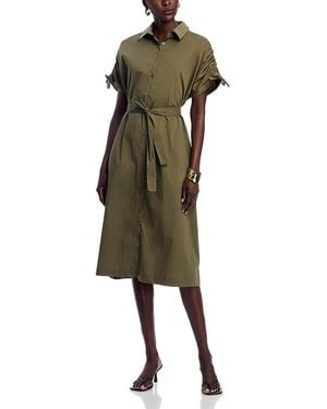 La Fee Maraboutee Tie Waist Elbow Sleeve Dress - Green