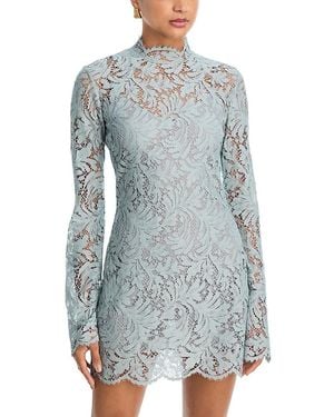 alc blue lace dress A.L.C. Soleil Lace Midi Dress in Blue
