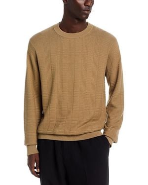 HUGO Simoh Cotton Crewneck Sweater - Natural