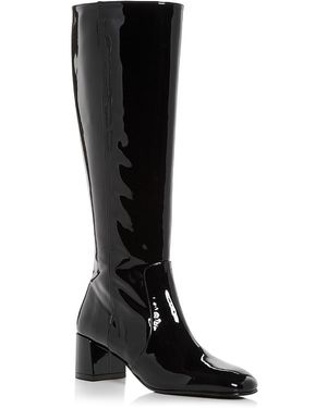 Stuart Weitzman Maeve Zip Tall Boots - Black