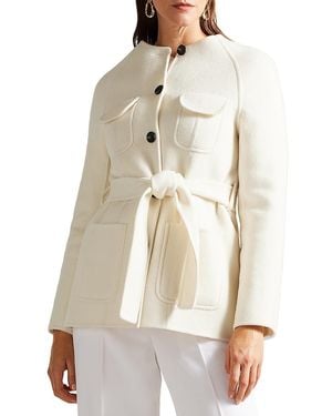Ted Baker Belted Coat - Natural