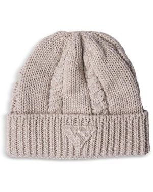 Prada Wool Beanie - Gray