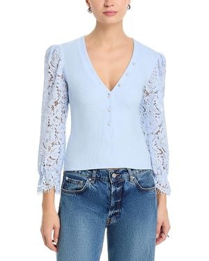 Generation Love Mckenna Lace Top - Blue