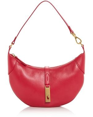 Polo Ralph Lauren Polo Id Leather Mini Shoulder Bag - Pink