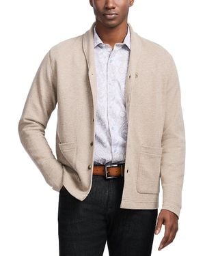 Robert Graham Adriano Cotton Knit Shawl Cardigan - Natural