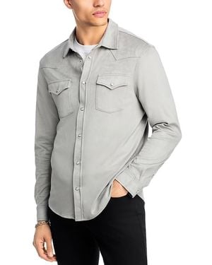 Monfrere Eastwood Snap Front Shirt - Gray