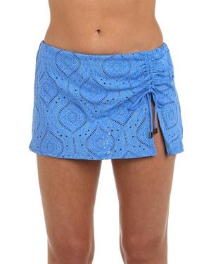 La Blanca Mantra Tunnel Swim Skirt - Blue