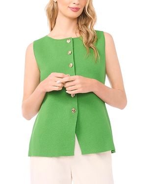 Ted Baker Sleeveless Button Down Top - Green