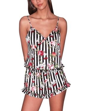 Fleur du Mal Ruffle Trim Camisole - Red