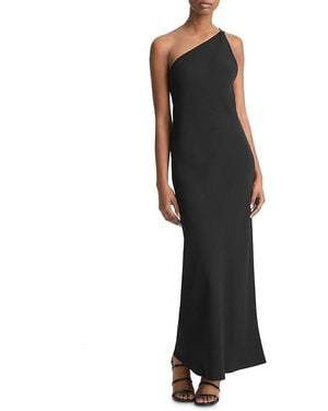 Vince One Shoulder Dress - Black