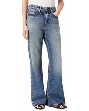 AllSaints Ember High Rise Flare Leg Jeans - Blue