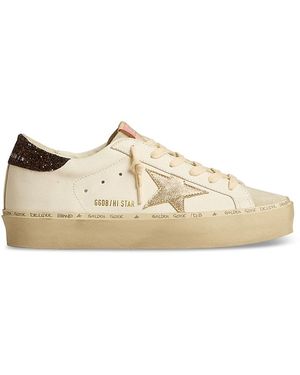 Golden Goose Hi Star Low Top Trainers - Natural