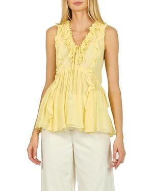 SECRET MISSION Madison Top - Yellow