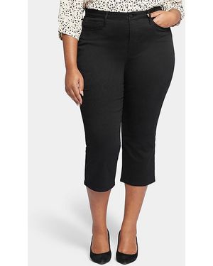 NYDJ Joni High Rise Relaxed Capri Jeans - Black