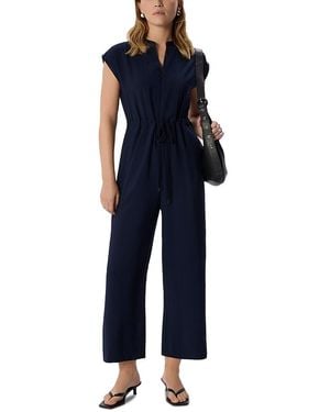 Whistles Drawstring Sleeveless Jumpsuit - Blue