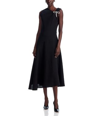 Jil Sander Sleeveless Asymmetric Dress - Black