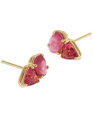 Kendra Scott Malachite & Nano Gem Tatum Stud Earrings - Pink