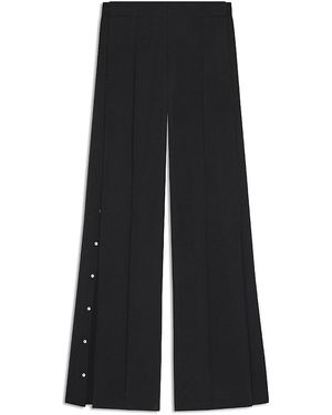 Courreges Twill Snap Flare Pants - Black
