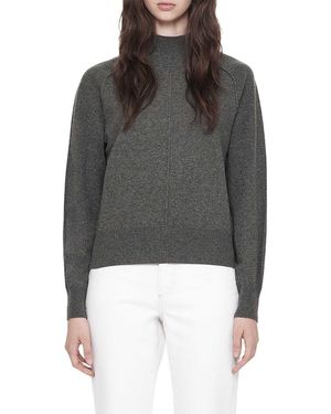 AllSaints Fedi Cashmere & Wool Mock Neck Sweater - Gray