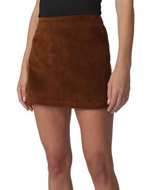 Joe's Jeans The Faux Suede Mini Skirt - Brown