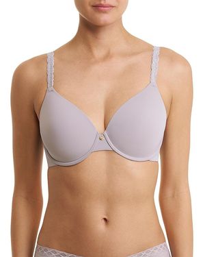 Natori Pure Luxe Full Fit Contour Bra - Blue
