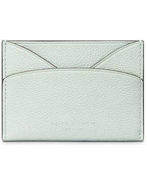Tory Burch Romy Leather Flat Card Case - Gray