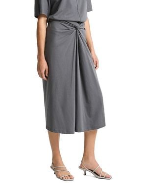 Vince Faux Wrap Skirt - Gray