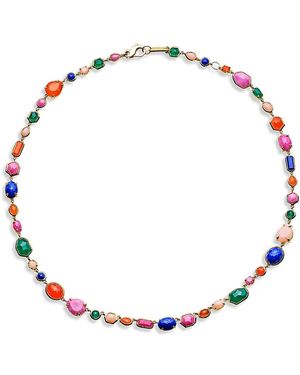Ippolita 18K Rock Candy Multi Gemstone Festa Mini Sofia Necklace, 18 - Metallic
