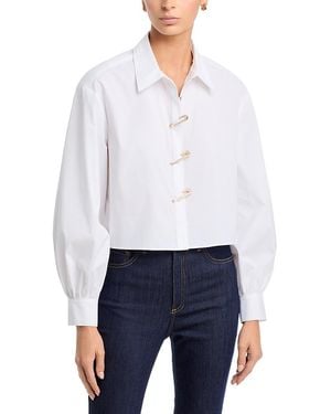 Cinq À Sept Safety Pin Franco Top - White