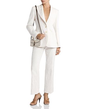 Etro Fitted Jacket With Peak Lapel - White