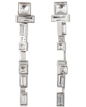 Lanvin Rhythmique Long Earrings - White