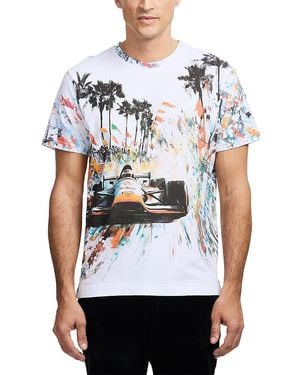 Robert Graham Final Lap Short Sleeve Graphic T-Shirt - White