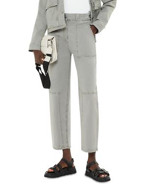 Whistles Alice Pocket Detail Pants - Gray