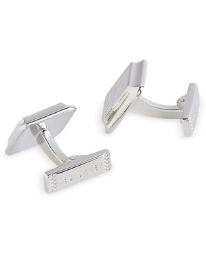 Ted Baker Tedly Branded Cufflinks - White