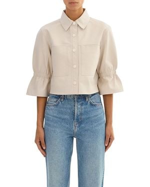 Lamarque Carolina Leather Jacket - Blue