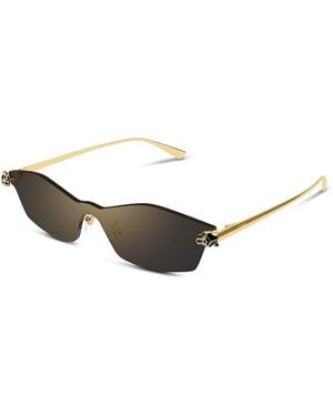 Cartier Shield Sunglasses, 99Mm - Metallic