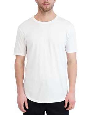 Goodlife Supima Scallop Short Sleeve Crewneck Tee - White