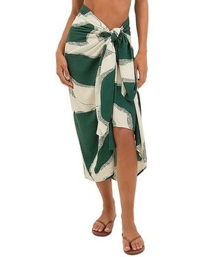 ViX Enigma Sarong Swim Cover-Up - Green