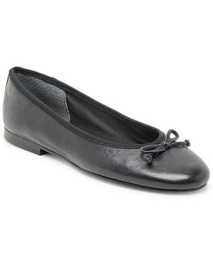 Dolce Vita Ritla Leather Ballet Flats - Gray