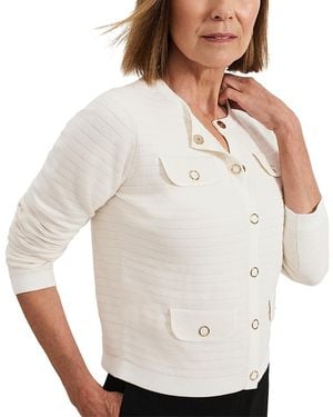 Phase Eight Kelley Knit Jacket - White