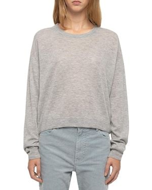 Zadig & Voltaire Swapy Cashmere Crewneck Sweater - Gray