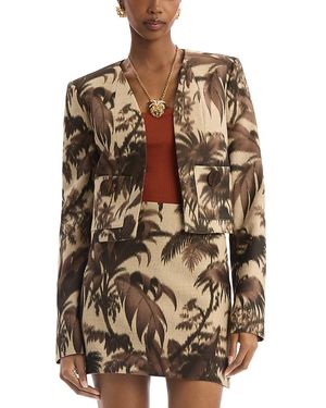 Oscar de la Renta Chine Tailored Jacket - Brown