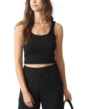 Marine Layer Coralina Scoop Tank Top - Black