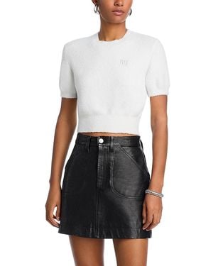 T By Alexander Wang Alexanderwang. T Cropped Sweater - White