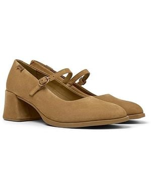 Camper Kora Leather Ballerina - Metallic