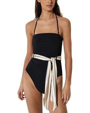 Reiss Etienne Bandeau One Piece Swimsuit - Black