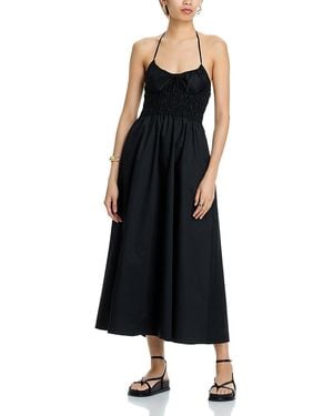 Solid & Striped The Lolita Smocked Corset Dress - Black