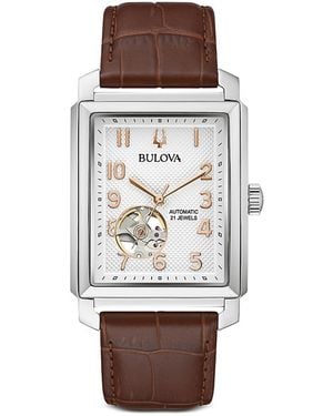 Bulova Sutton Watch, 33Mm - Brown