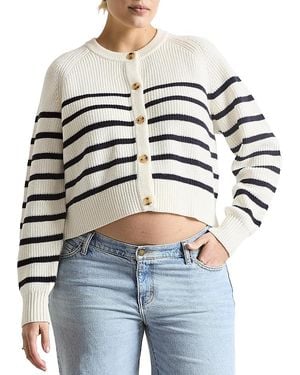 Hatch Collection The Maternity Mini Cocoon Marlow Cardigan - Gray