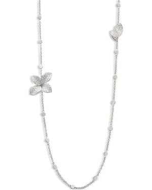 Pasquale Bruni 18K Giardini Segreti Diamond Flower Opera Necklace, 28.7 - White